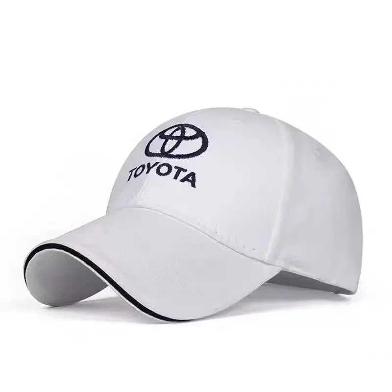 Toyota Hat Embroidered Baseball Cap Limited Edition White Colour