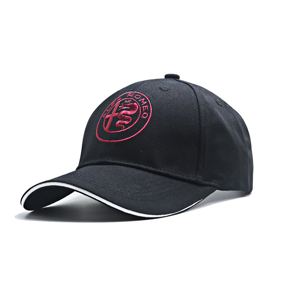 Alfa Romeo Baseball Cap 2022 Cotton Embroidery Adjustable Black Premium Look 01