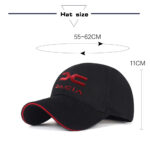 Dacia Hat, Dacia Baseball Cap White Color Limited Edition 5 Dacia Car Baseball Cap Cotton Embroidery Adjustable Premium Black Colour 02