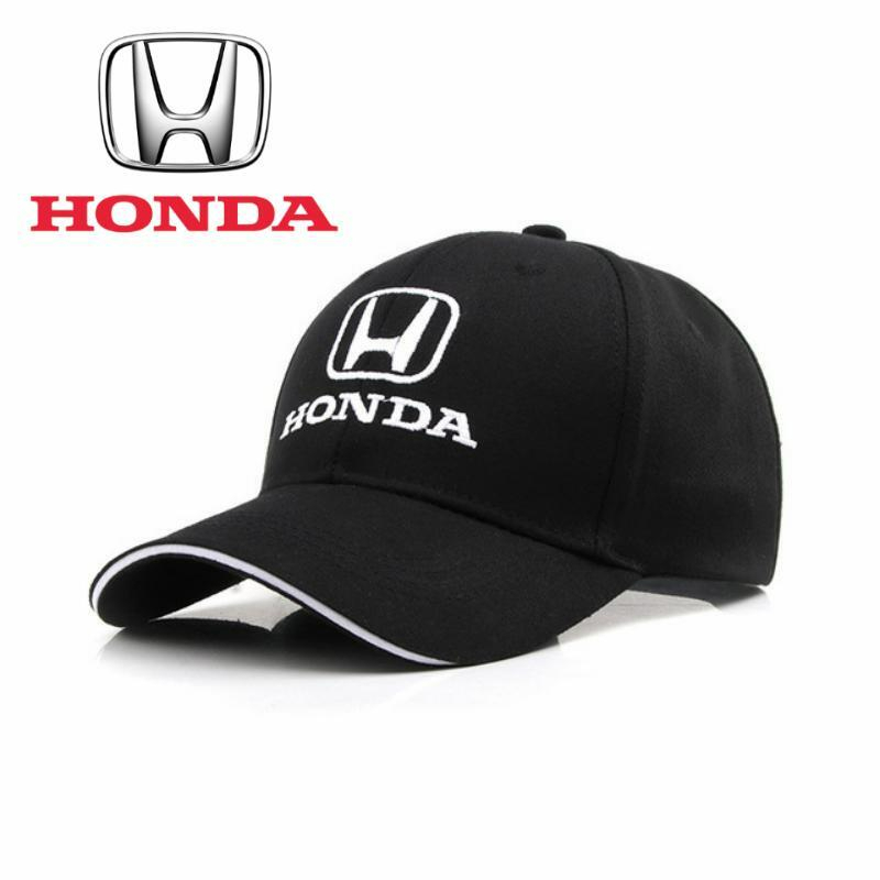 HONDA_Embroidered_Baseball_Cap_Men_and_Women_Outdoor_Sports_Travel-Black HONDA Embroidered Baseball Cap Men and Women Outdoor Sports Travel Black