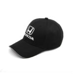 Honda Hat Premium Cotton Embroidered Baseball Cap 4 HONDA Embroidered Baseball Cap Men and Women Outdoor Sports Travel Black 03