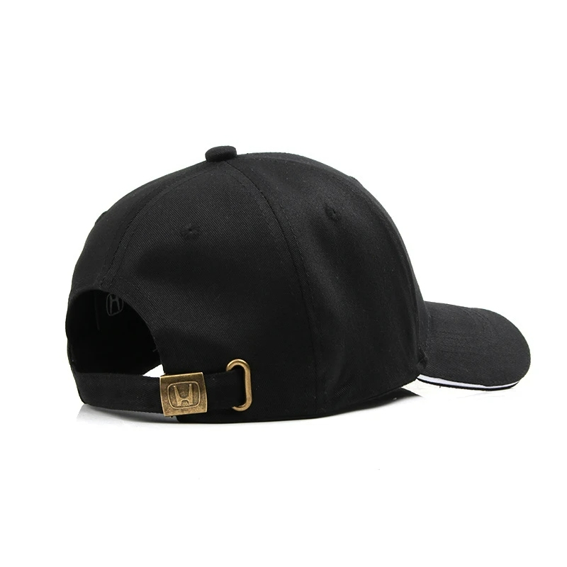 Home 59 HONDA Embroidered Baseball Cap Men and Women Outdoor Sports Travel Black 05