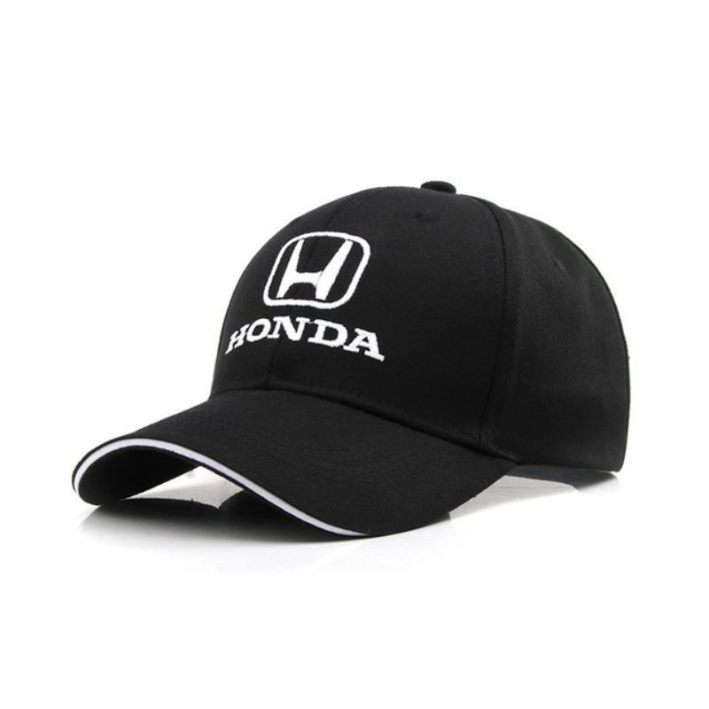 HONDA Embroidered Baseball Cap Men and Women Outdoor Sports Travel Black 06