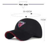 Triumph Bonneville 3D Embroidery Cotton Baseball Cap 2023 Adjustable Black Premium Look 02