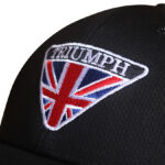 Triumph Bonneville 3D Embroidery Cotton Baseball Cap 2023 Adjustable Black Premium Look 03