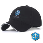Piaggio Baseball Cap Cotton Embroidery Adjustable Hat - Black Color