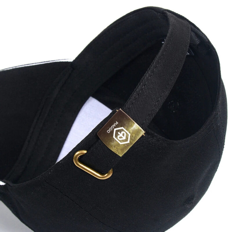 Piaggio Baseball Cap Cotton Embroidery Adjustable Hat - Black Color