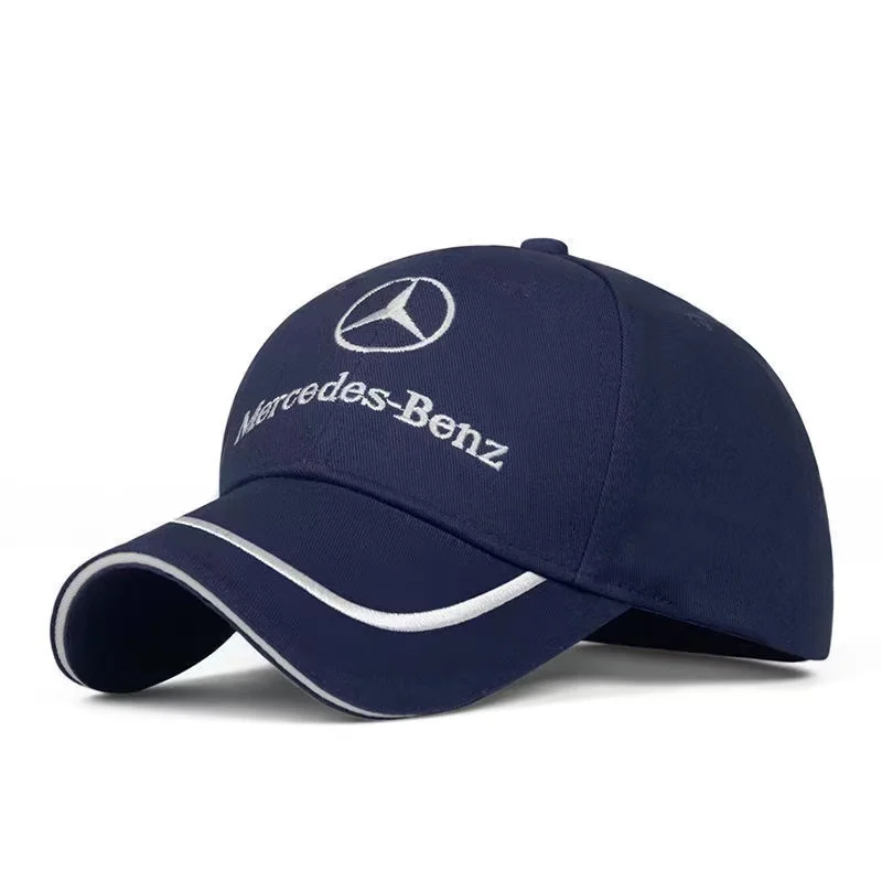 Mercedes Benz Hat: Adjustable Casual Mercedes Benz Baseball Cap Dark Blue Color
