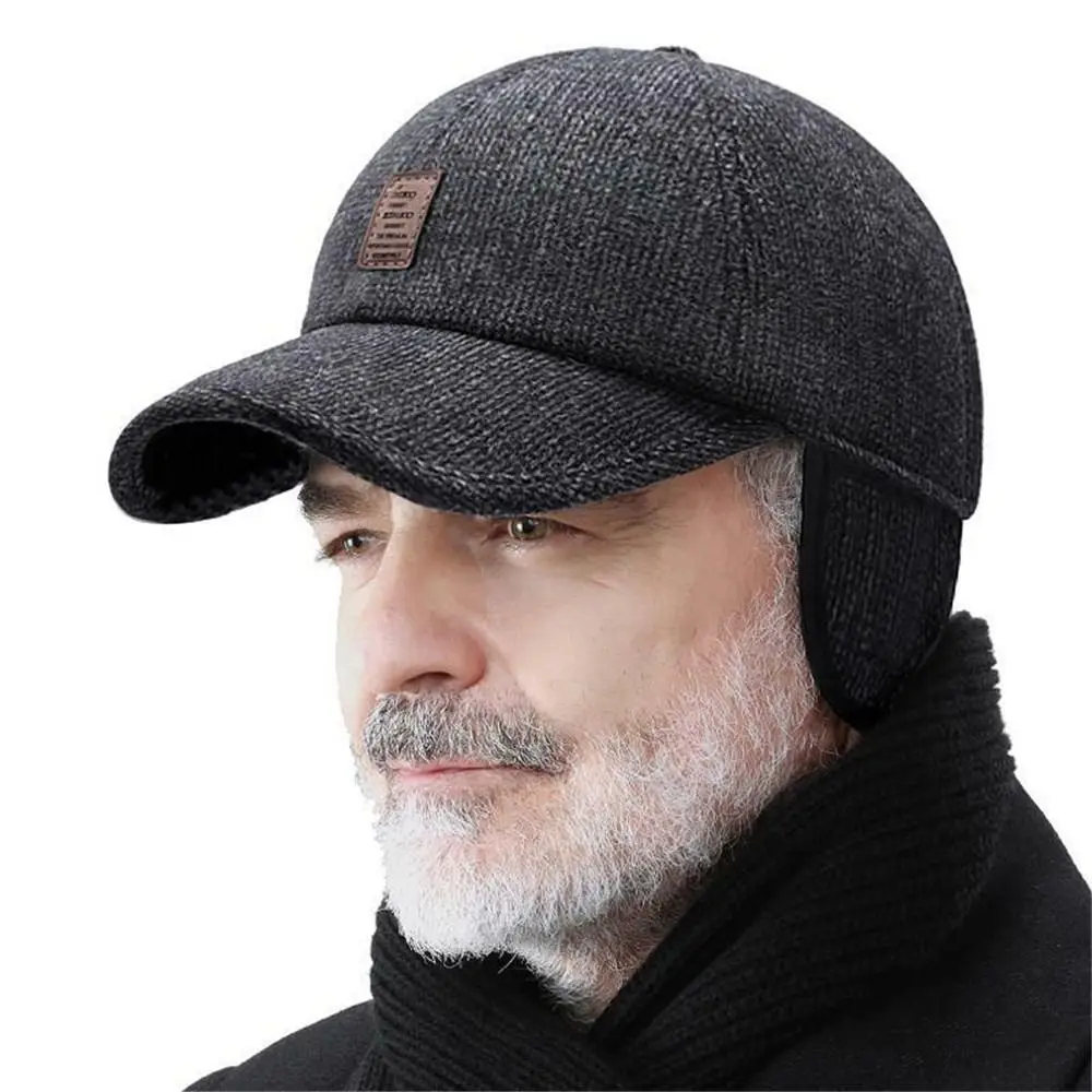retro-wool-winter-hat-earmuffs-baseball-cap-01 retro wool winter hat earmuffs baseball cap 01