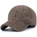 Retro Wool Winter Hat Earmuffs Baseball Cap with Ear Cover 4 retro wool winter hat earmuffs baseball cap 03