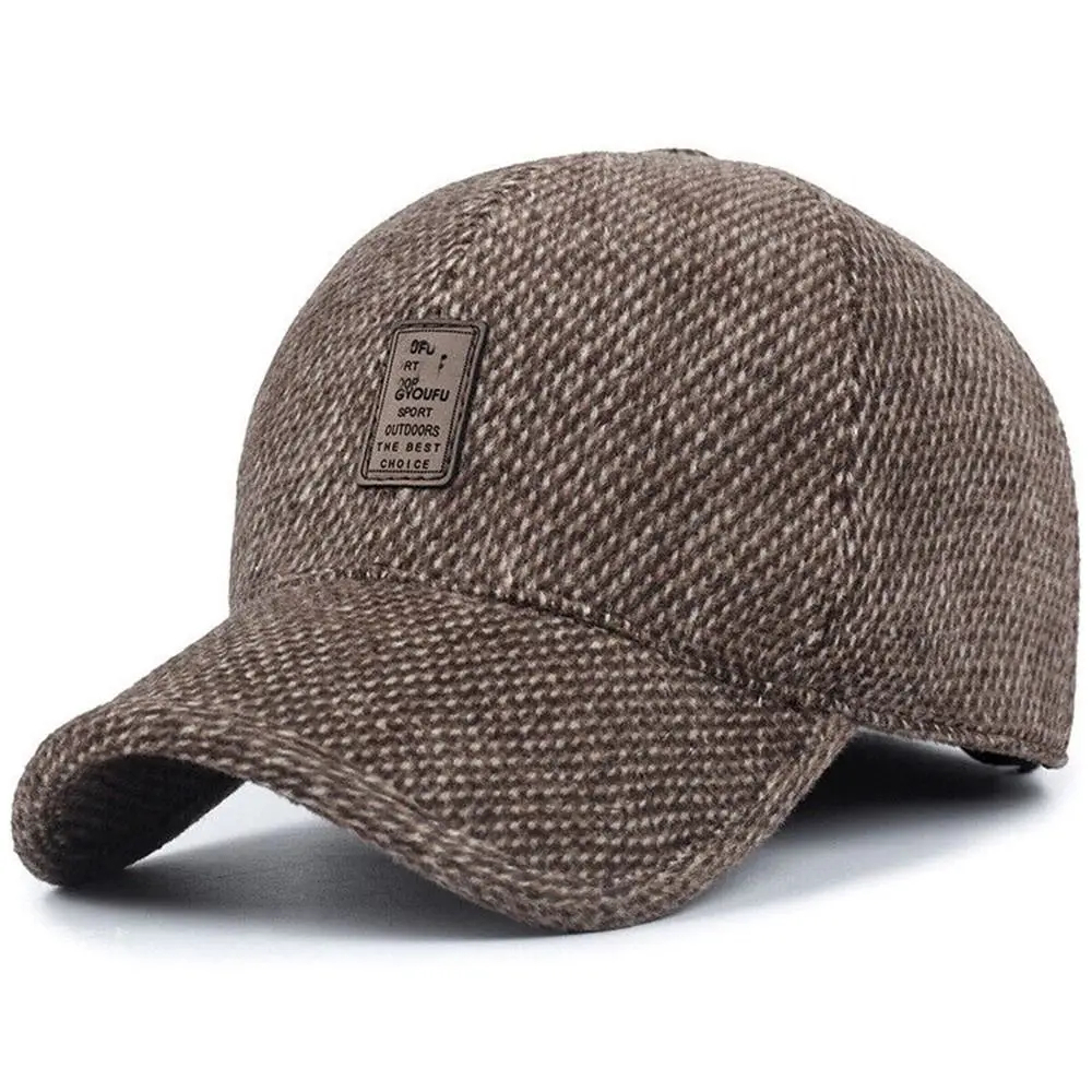 retro-wool-winter-hat-earmuffs-baseball-cap-03 retro wool winter hat earmuffs baseball cap 03