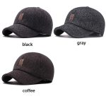 Retro Wool Winter Hat Earmuffs Baseball Cap with Ear Cover 3 retro wool winter hat earmuffs baseball cap 05