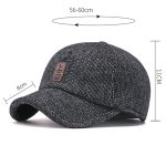 Retro Wool Winter Hat Earmuffs Baseball Cap with Ear Cover 2 retro wool winter hat earmuffs baseball cap 06