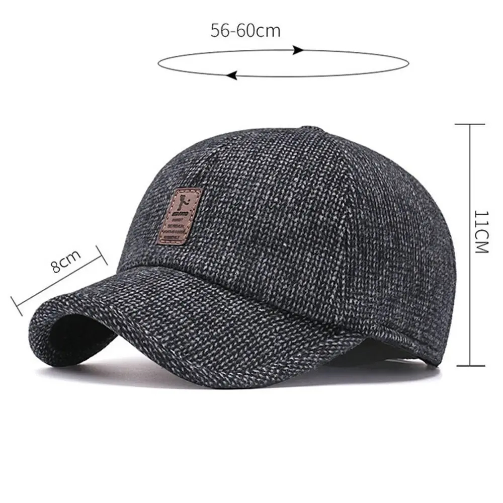 retro-wool-winter-hat-earmuffs-baseball-cap-06 retro wool winter hat earmuffs baseball cap 06
