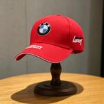 bmw baseball cap bmw logo hat navy red
