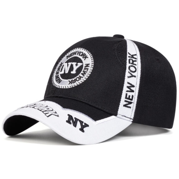 New York Baseball Cap Adjustable Embroidery Hat 14 new york baseball cap black