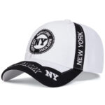 New York Baseball Cap Adjustable Embroidery Hat 9 new york baseball cap white