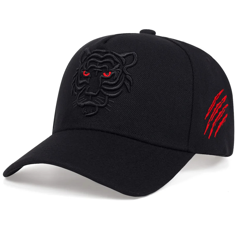 tiger-head-hat-camouflage-black tiger head hat camouflage black