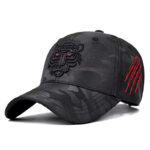 Tiger Head Hat Camouflage Adjustable Casual Embroidery Cap 1 tiger head hat camouflage camouflage