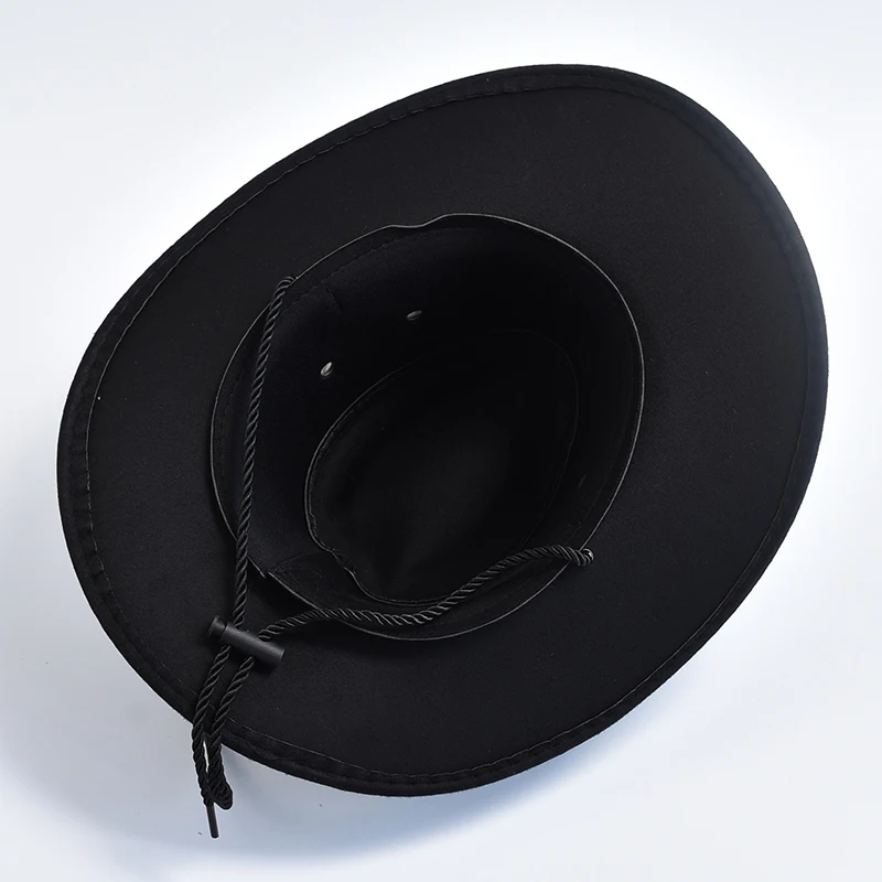 Artificial Suede Western Cowboy Hat - Vintage Big-edge 11 artificial suede western cowboy hat 02 1