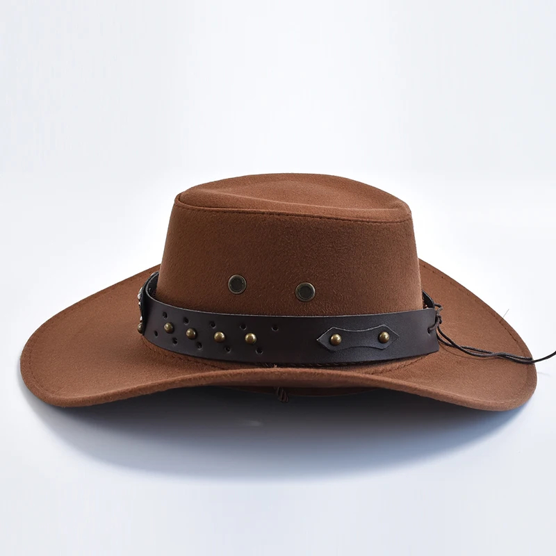 Artificial Suede Western Cowboy Hat - Vintage Big-edge 15 artificial suede western cowboy hat 06 1