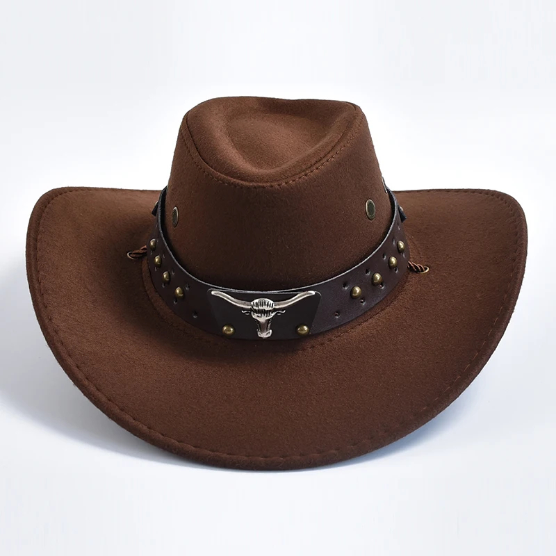 Artificial Suede Western Cowboy Hat Vintage Style