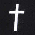 Christian Cross Hat Embroidered Cotton Baseball Cap
