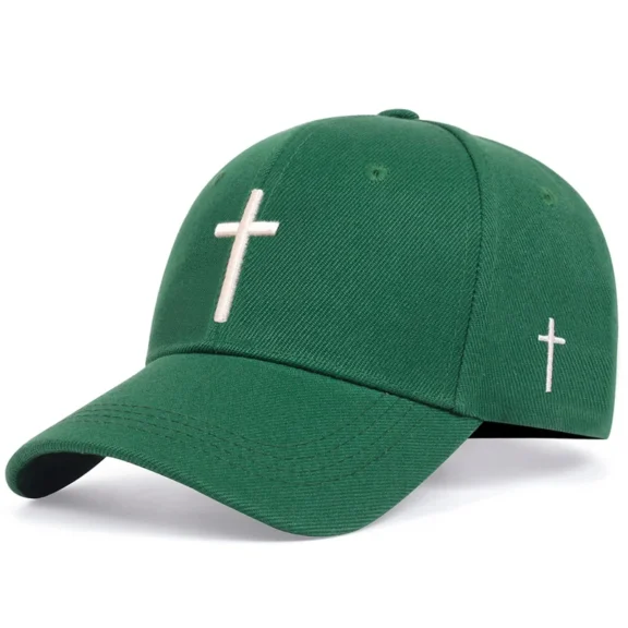 christian cross hat embroidered 09