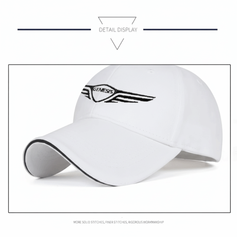 GENESIS Baseball Cap - Exclusive GENESIS Hat in White Colour