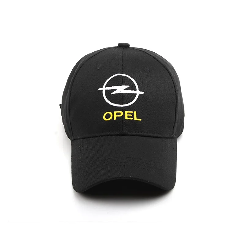 Home 43 Opel Hat Black Yellow Baseball Cap Embroidered Logo Hat