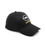 Opel Hat Black Yellow Baseball Cap Embroidered Logo Hat