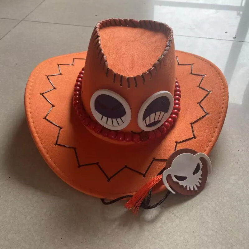 Brown Unisex Wide Brim Cowboy Hat for Cosplay & Casual Wear