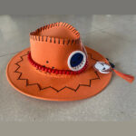 Brown Unisex Wide Brim Cowboy Hat for Cosplay & Casual Wear