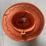 Brown Unisex Wide Brim Cowboy Hat for Cosplay & Casual Wear