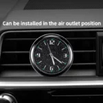 Luminous Quartz Clock - Mini Stick-On Dashboard & Vent Mount