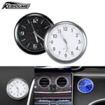 Luminous Quartz Clock - Mini Stick-On Dashboard & Vent Mount