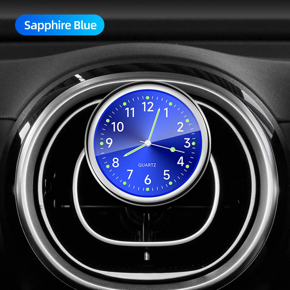 Luminous Quartz Clock - Mini Stick-On Dashboard & Vent Mount