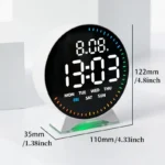 Digital LED Alarm Clock - Mood Light Table Clock with Dual Alarm 5 Digital LED Alarm Clock - Mood Light Table Clock with Dual Alarm