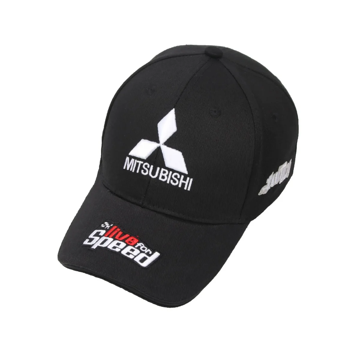 Mitsubishi Hat - Embroidered Adjustable Mitsubishi Racing Baseball Cap 17 mitsubishi hat embroidered three diamond logo front view