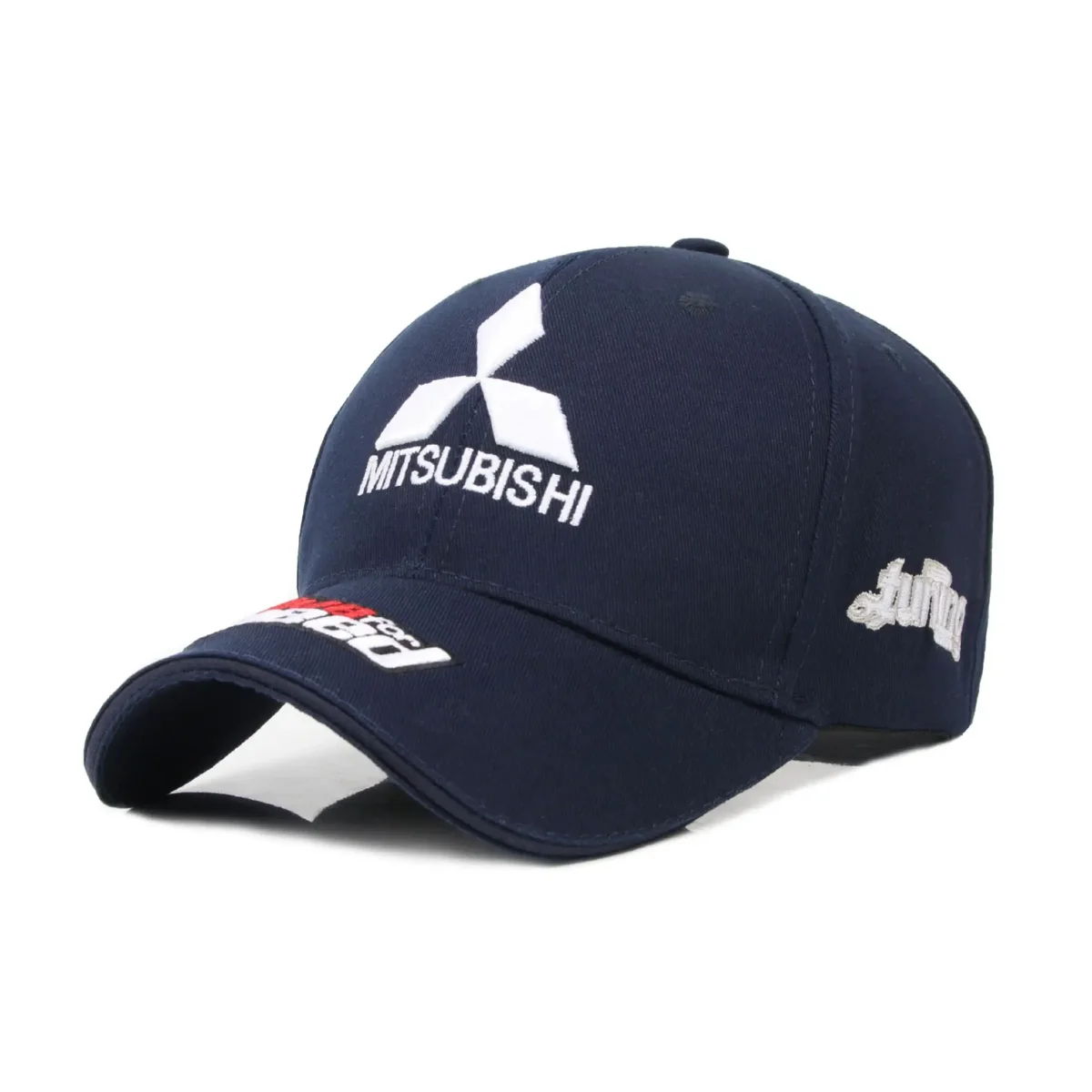 Mitsubishi Hat - Embroidered Adjustable Mitsubishi Racing Baseball Cap 27 mitsubishi hat embroidered racing cap in navy blue