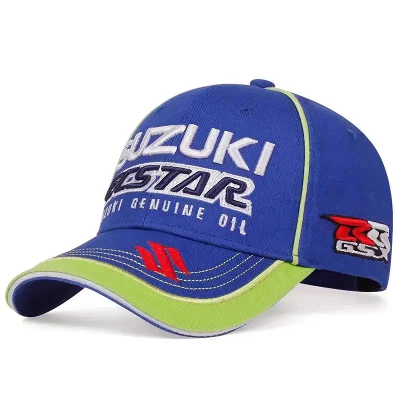 suzuki hat ecstar embroidered racing cap in blue