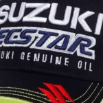 Suzuki Hat - Ecstar Embroidered Adjustable Suzuki Racing Baseball Cap 3 Suzuki Hat Racing Cap Embroidery Close Up 03