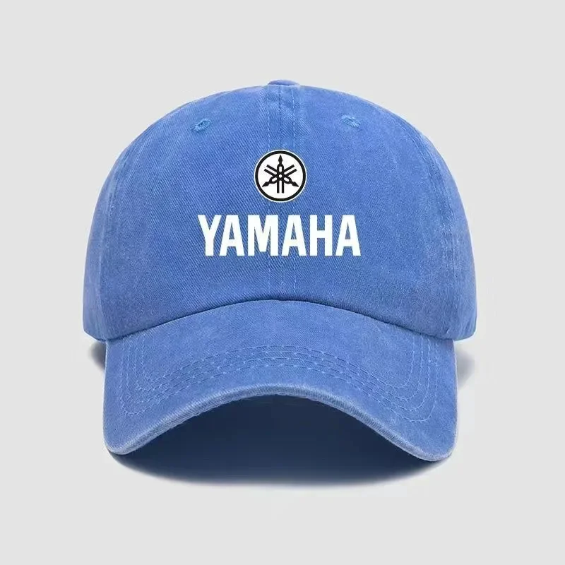 Yamaha Hat - Washed Cotton Adjustable Yamaha Racing Baseball Cap 25 yamaha hat washed cotton cap in royal blue