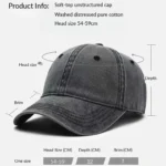 Yamaha Hat - Washed Cotton Adjustable Yamaha Racing Baseball Cap 7 Yamaha Hat Washed Cotton Cap Size Chart 02