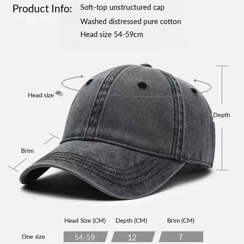 Yamaha Hat - Washed Cotton Adjustable Yamaha Racing Baseball Cap 21 yamaha hat size chart with head size, depth and brim measurements